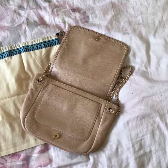 Tory Burch Marion Small Leather Bag Light Oak - Picture 15 of 16